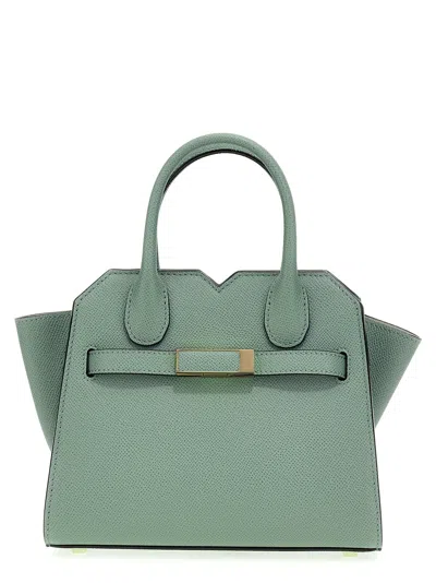Valextra Milano Micro Handbag In Veu