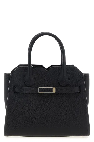 Valextra 'milano' Mini Handbag In Black