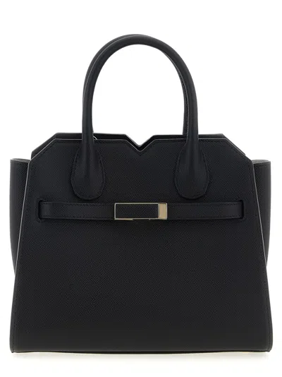 Valextra 'milano' Mini Handbag In Black