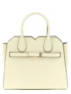 Valextra Structured Shoulder Bag With Detachable Strap In Neutral