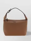 Valextra Mini Handbag Textured Finish Top Handle Adjustable Strap