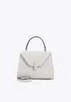 Valextra Mini Iside Leather Top Handle Bag