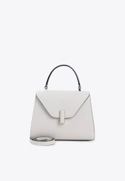 Valextra Mini Iside Leather Top Handle Bag