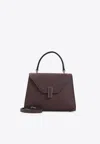 Valextra Iside Mini Bag Adjustable Strap Top Handle In Purple