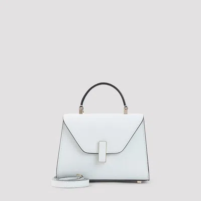 Valextra Mini Leather Handbag - 19.5cm X 14cm X 9.5cm In Blue