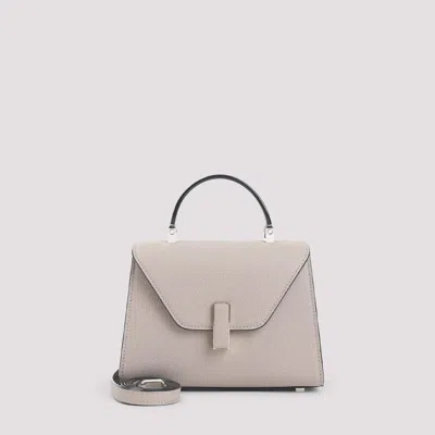 Valextra Mini Leather Handbag 19.5cm X 14cm X 9.5cm In Neutral