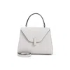 Valextra Mini Leather Shoulder Bag With Golden-tone Clasp In Pattern