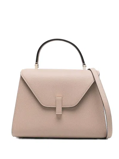 Valextra Mini Top-handle Flap Tote Bag In Neutral