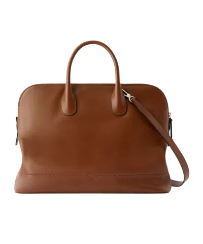 Valextra Minimalist Smoothleather Bag In Brown