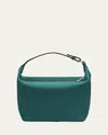 Valextra Mini Handbag Adjustable Strap Textured Finish In Green