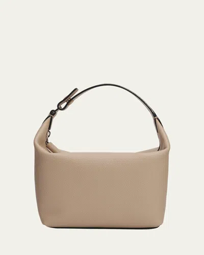 Valextra Mochi Calfskin Leather Pouch Bag