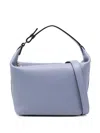 Valextra Mochi Leather Pouch In Blue