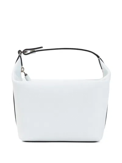 Valextra Mochi Leather Pouch In Blue