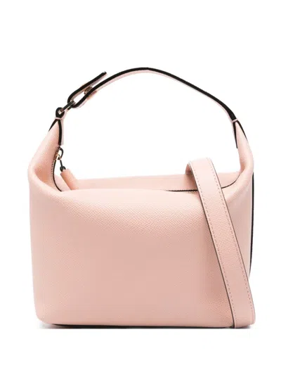 Valextra Mochi Leather Pouch In Pink