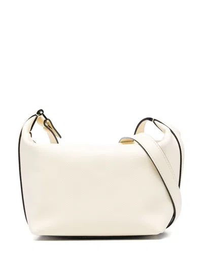 Valextra Mochi Leather Pouch In White