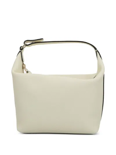 Valextra Mochi Leather Pouch In White
