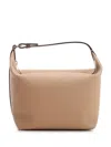 Valextra Mochi Pouch Calfskin Top-handle Bag In Beige