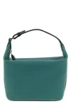 Valextra Mini Handbag Adjustable Strap Textured Finish In Green