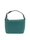 Valextra Mini Handbag Adjustable Strap Textured Finish In Green