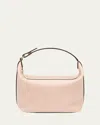 Valextra Mochi Pouch Calfskin Top-handle Bag In Bonne Mine Pbm