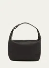 Valextra Mochi Leather Top Handle Bag In Nero Nn