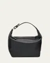Valextra Mochi Top-handle Sublime Leather Mini Bag In Black