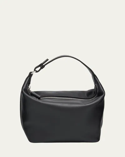 Valextra Mochi Top-handle Sublime Leather Mini Bag In Black