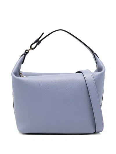 Valextra Mochi Zip Tote Bag In Blue