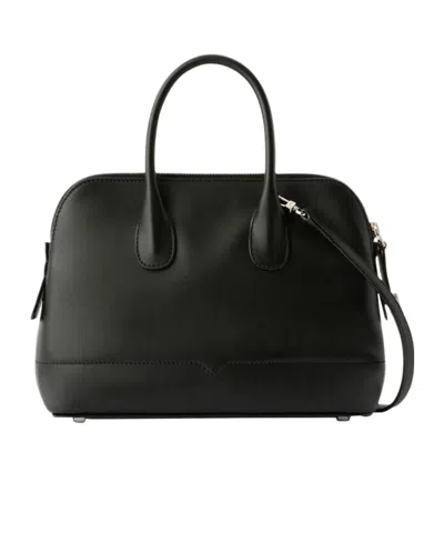 Valextra Multiway Genuineleather Bag In Black