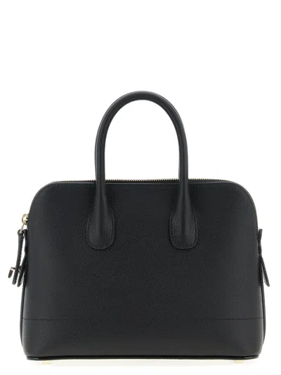Valextra Mylogo Mini Handbag In Black
