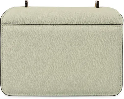 Valextra Nolo Leather Mini Crossbody Bag In Green