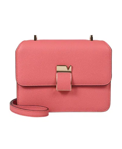 Valextra Nolo Leather Mini Crossbody Bag In Pink