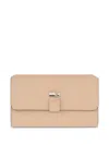 Valextra Nolo Flip Shoulder Bag In Neutrals