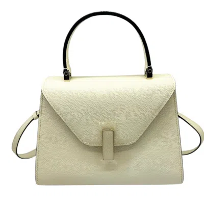 Pre-owned Valextra Off-white Leather Handbag Shoulder Bag ()