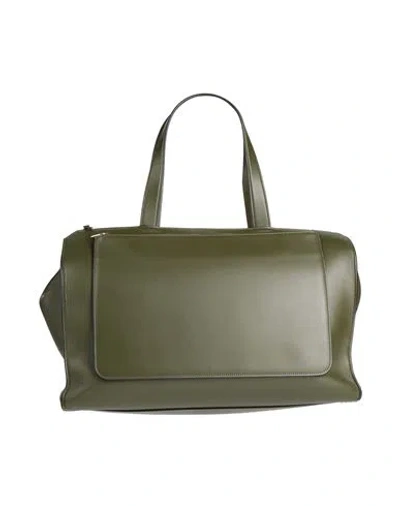 Valextra Passepartout Maxi Woman Handbag Military Green Size - Leather