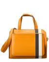 Valextra Passepartout Medium Leather Tote In Orange