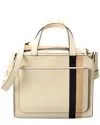 Valextra Passepartout Medium Leather Tote In White