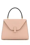 Valextra Pastel Pink Leather Mini Iside Handbag In Pink