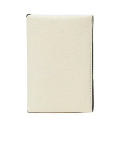 Valextra Pebbled Leather Card Case