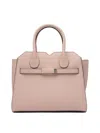 Valextra Pink Calf Leather Shoulder Bag
