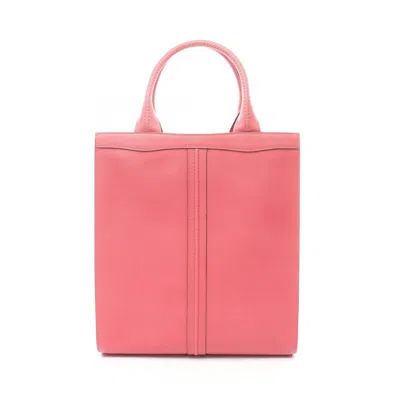 Pre-owned Valextra Pink Leather Handbag Tote Bag ()