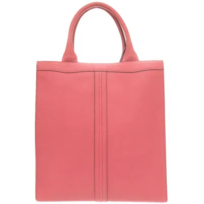 Pre-owned Valextra Pink Leather Tote Bag ()