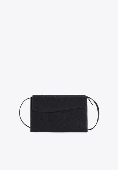 Valextra Women's Trio Crossbody Bag In Black