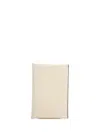 Valextra Portacarte Con Bottone Wallets White In Pink