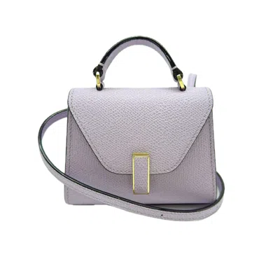 Pre-owned Valextra Purple Leather Shoulder Bag ()