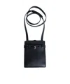Valextra Rectangular Shoulder Bag In Black