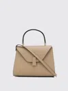 Valextra Iside Mini Leather Handbag In Neutral