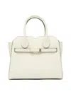 Valextra Structured Shoulder Bag With Detachable Strap In Neutral