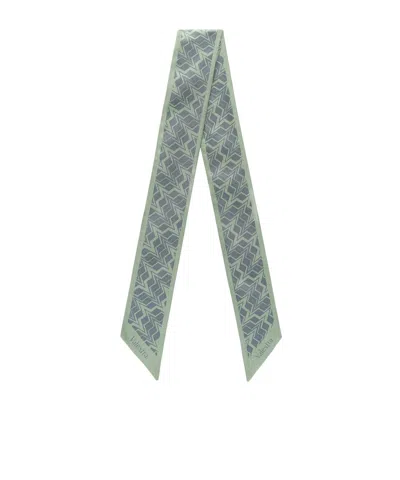 Valextra Silk Band Abstract In Blue