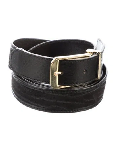Pre-owned Valextra Skinny Leather Belt In Multi